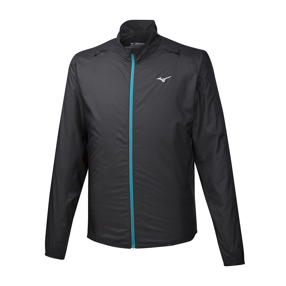 Mizuno Men's Hineri Pouch Running Jacket Black (J2GE952009-HRX)